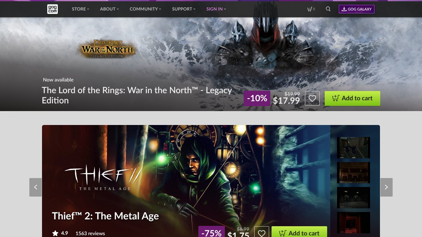 GOG.com Store