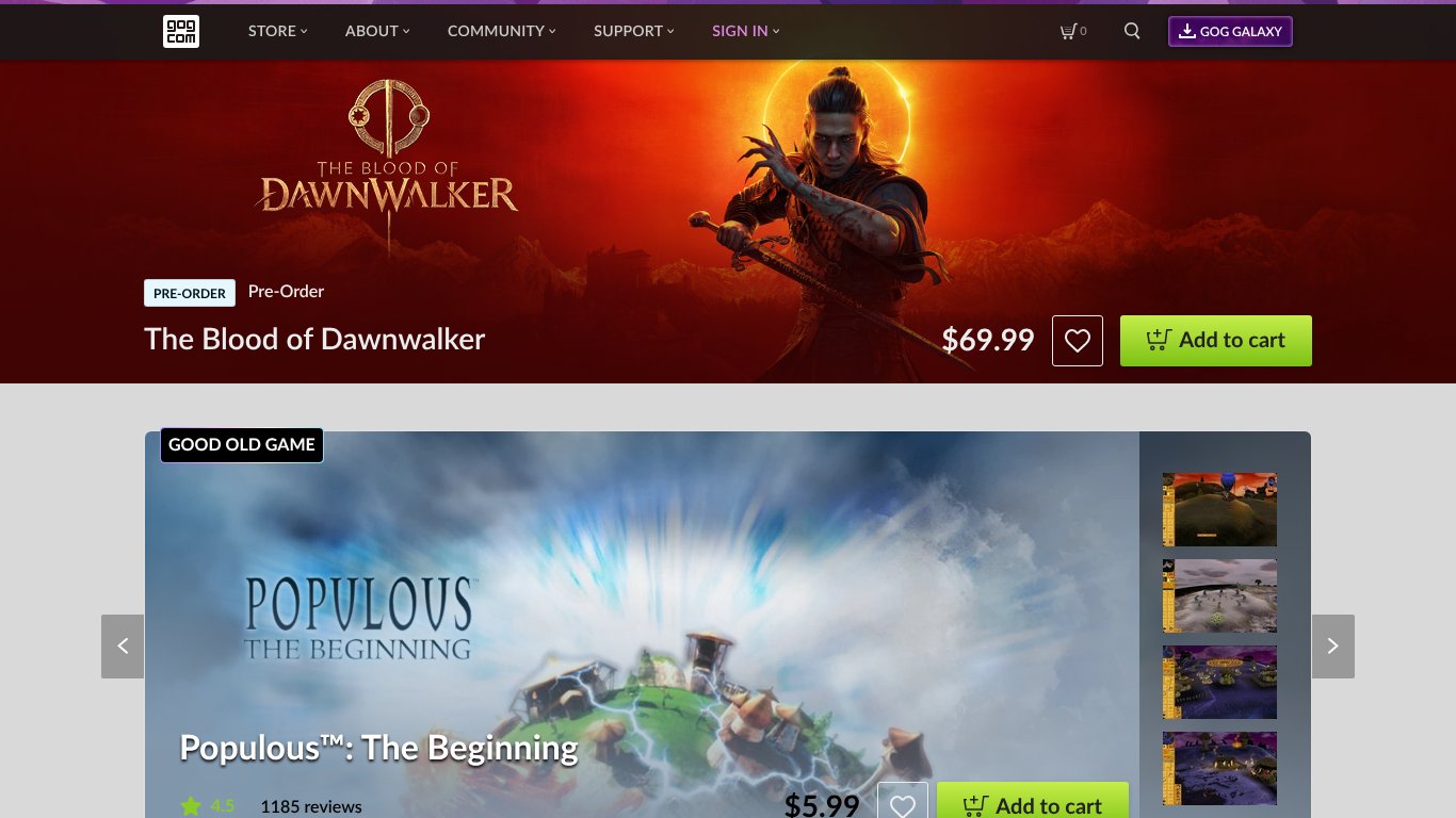 GOG.com Store