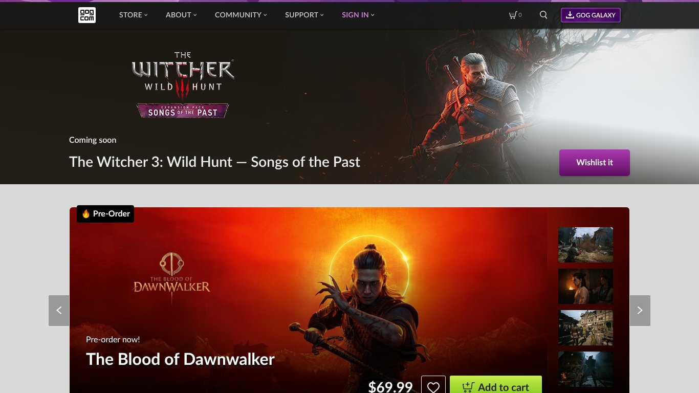 GOG.com Store