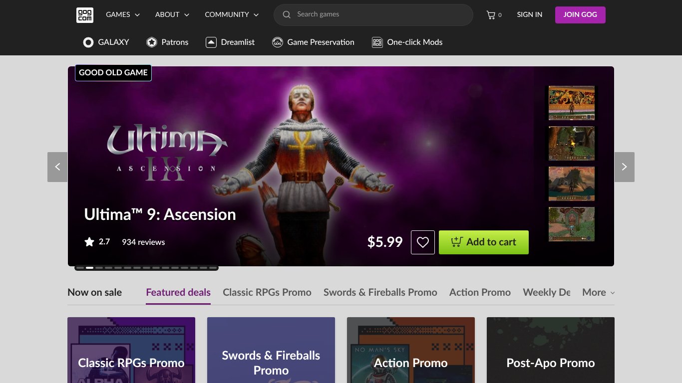 GOG.com Store